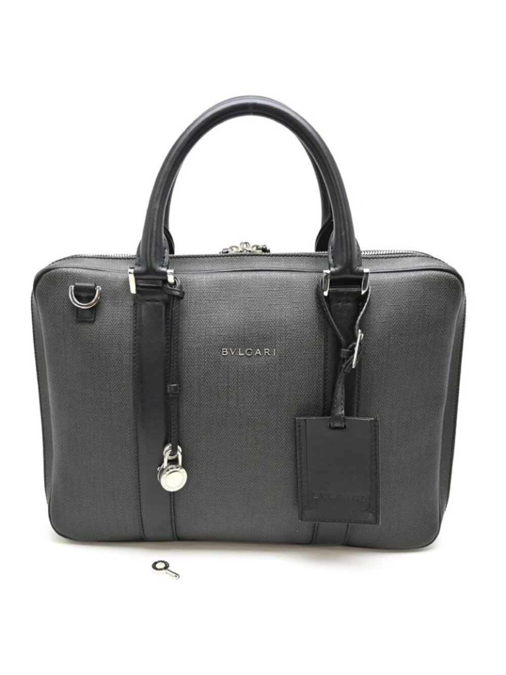 Bvlgari Bulgari Handbag Gray - Picture 1 of 10